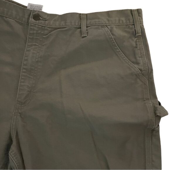 Carhartt Men's Sz 42 khaki Cargo Carpenter‎ Shorts Durable thick 100% Cotton - Picture 4 of 7